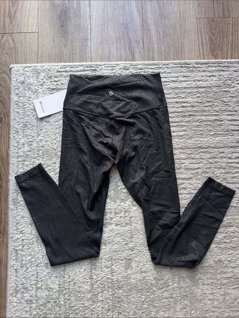 NWT Lululemon Align HR Pant Legging 28”, Black Leopard, 6